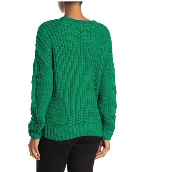 One A Mixed Knit Crew Neck Sweater - Picture 2 of 8